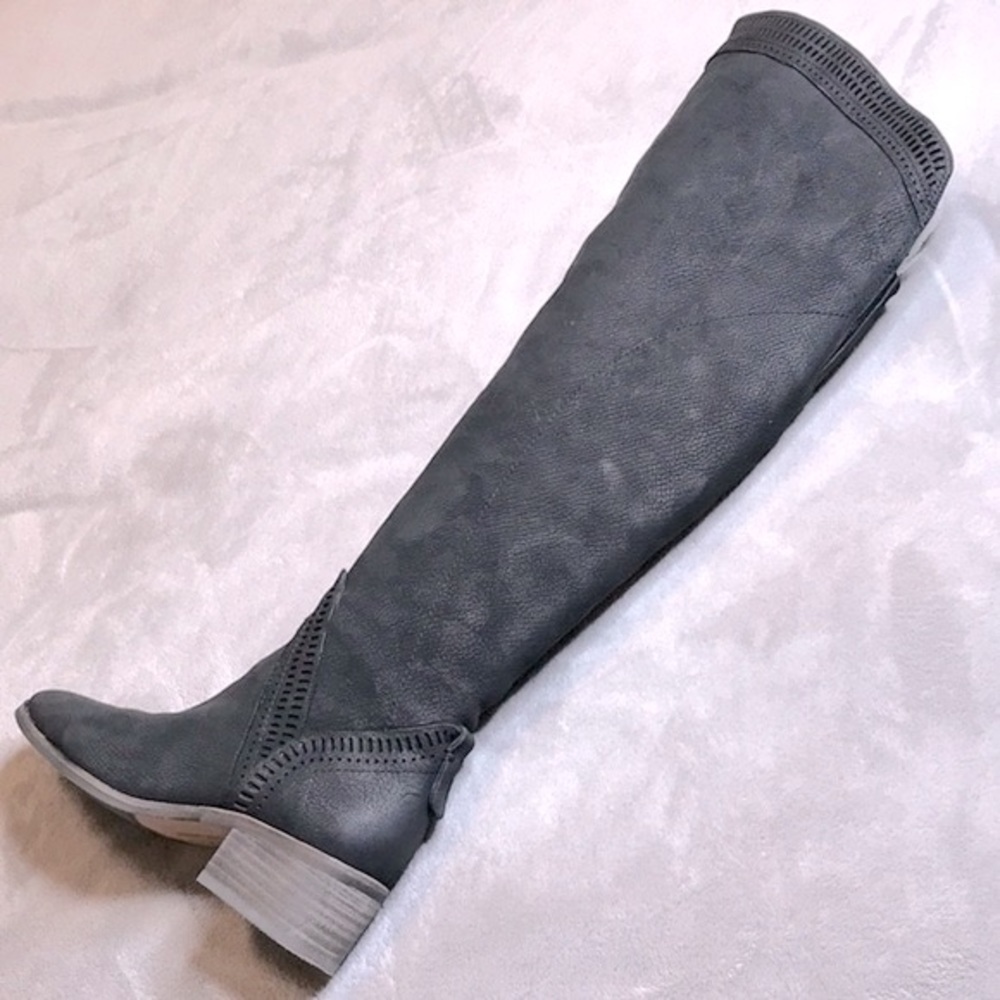 VINCE CAMUTO WIDE CALF KARINDA BLACK MAJICO OVER KNEE BOOT - Picture 4 of 16